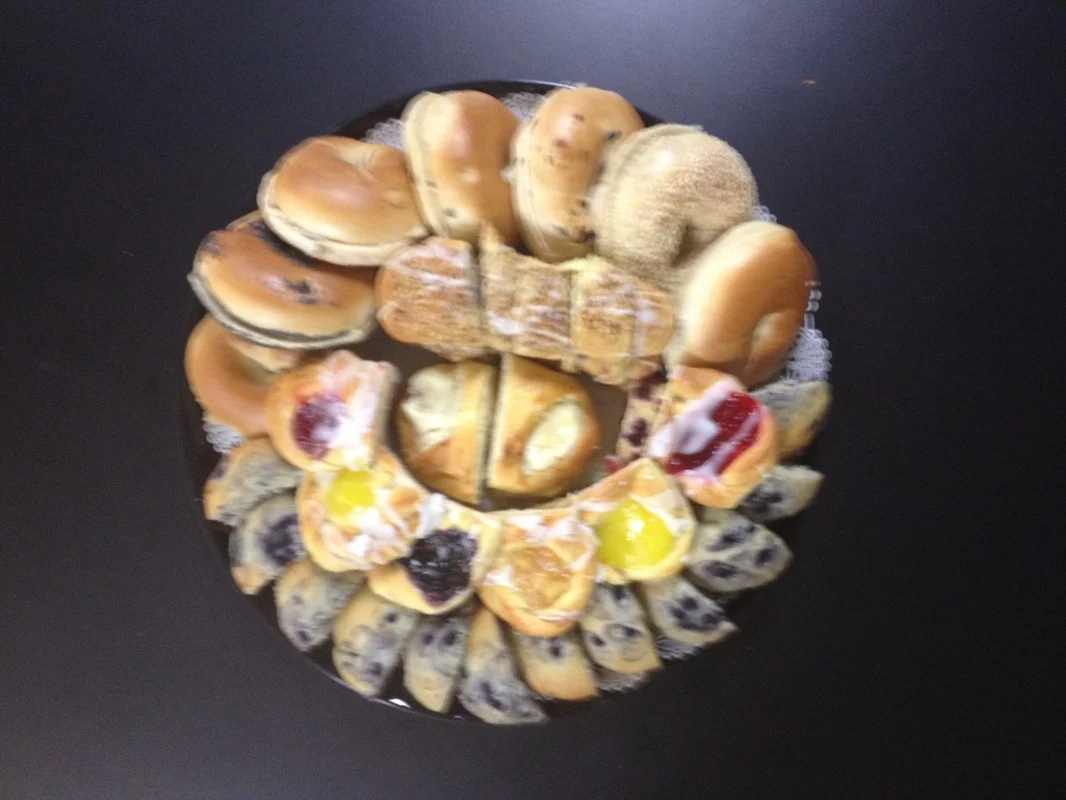 Bagels, danish and pastries, made fresh daily